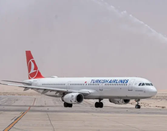 al ahsa airport turkish airlines water salute